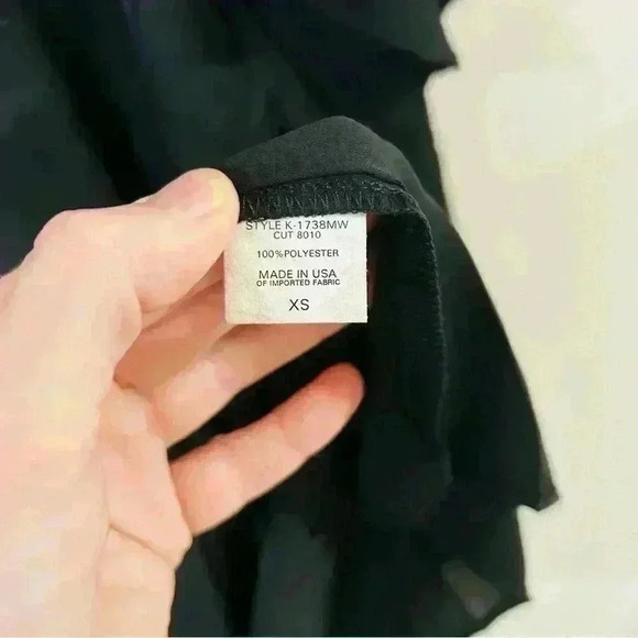 NWT Revolve Krisa Black Flutter Flowy Mini Dress - Picture 6 of 6